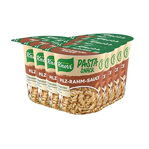 Knorr Pasta Snack Pilz & Rahm leckere Instant Nudeln fertig in nur 5 Minuten 8 x 63 g von Knorr