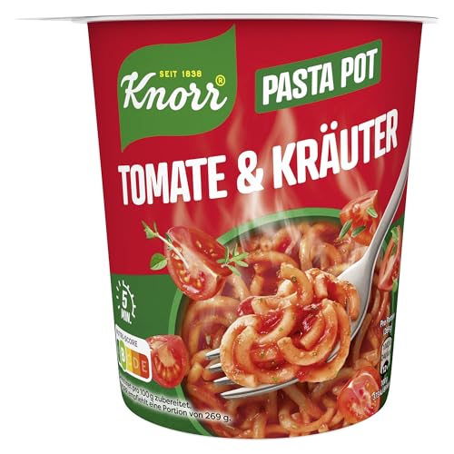 Knorr Pasta Snack Pot Tomate & Kräuter leckere Instant Nudeln fertig in nur 5 Minuten 69 g Knorr Pasta Snack Pot Tomate & Kräuter leckere Instant Nudeln fertig in nur 5 Minuten 69 g von Knorr