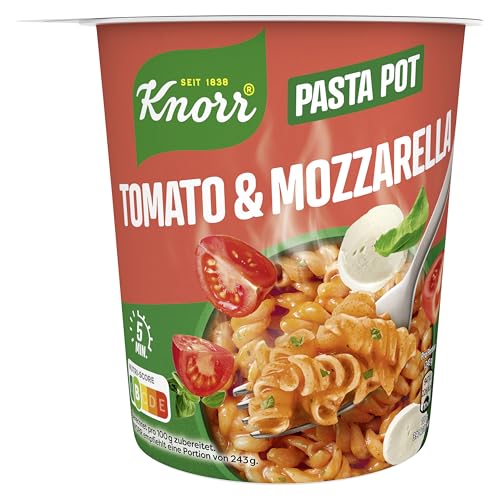 Knorr Pasta Snack Pot Tomato & Mozzarella leckere kleine Mahlzeit fertig in nur 5 Minuten 8x 63 g Knorr Pasta Snack Pot Tomato & Mozzarella leckere kleine Mahlzeit fertig in nur 5 Minuten 8x 63 g von Knorr