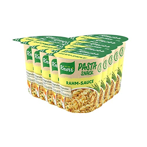Knorr Pasta Snack Rahm & Kräuter leckerer herzhafter Snack fertig in nur 5 Minuten 8x 62 g von Knorr