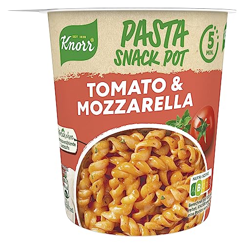 Knorr Pasta Snack Tomaten-Mozzarella-Sauce leckere Instant Nudeln fertig in nur 5 Minuten, 1 er Pack (1 x 72 g) von Knorr