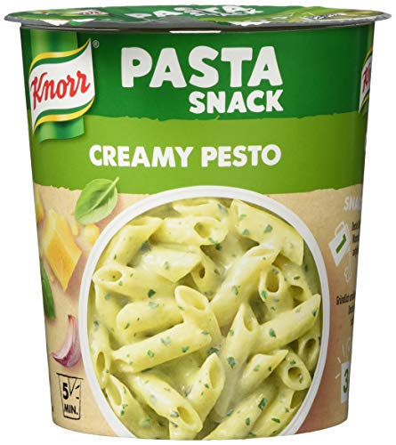Knorr Pasta Snack creamy pesto Becher, 4er Pack (4 x 68 g) von Knorr