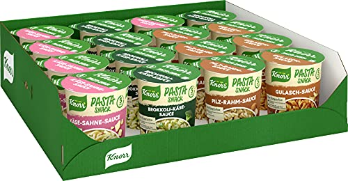 Knorr Pasta Snack verschiedene Sorten leckere Instant Nudeln fertig in nur 5 Minuten 1 Portion 16 Stück von Knorr