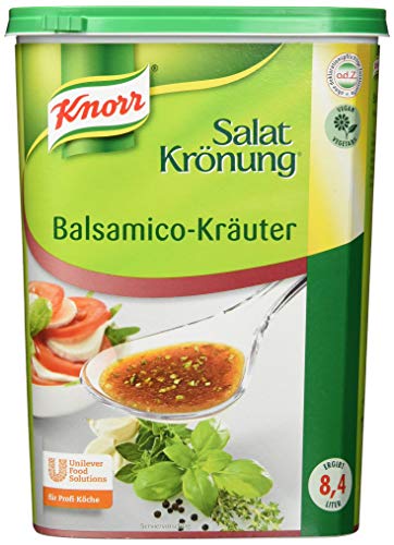 Knorr Salatkrönung Balsamico-Kräuter Dressing (Salatdressing einfach zuzubereiten, flexibel einsetzbare Salatsoße) 1er Pack (1 x 1 kg) von Knorr