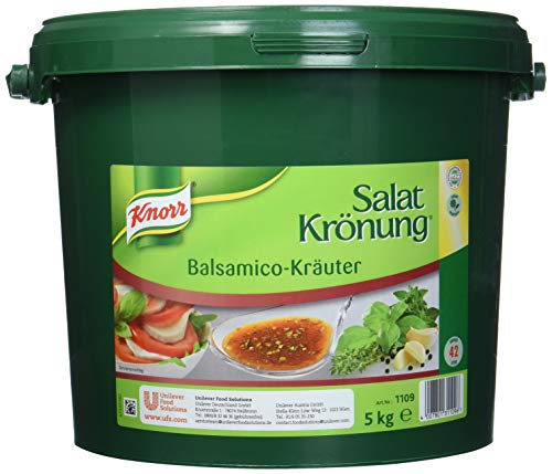Knorr Salatkrönung Balsamico Kräuter Dressing (Salatdressing einfach zuzubereiten, flexibel einsetzbares Dressing) 1er Pack (1 x 5 kg) von Knorr