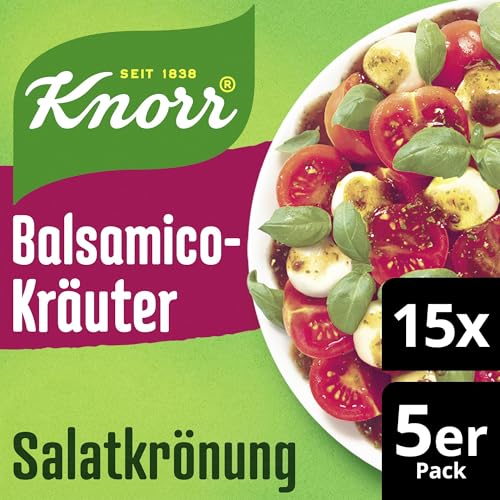 Knorr Salatkrönung Balsamico-Kräuter für ein leckeres Salatdressing mit natürlichen Zutaten* 15x 30 ml von Knorr