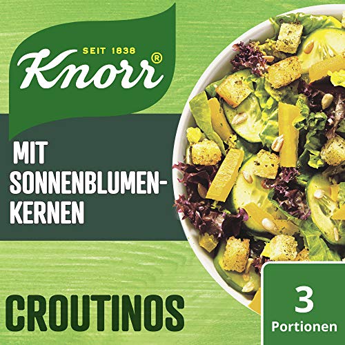 Knorr Salatkrönung Croutinos mit Sonnenblumenkernen Croutons, 1er-Pack (1 x 25 g) von Knorr
