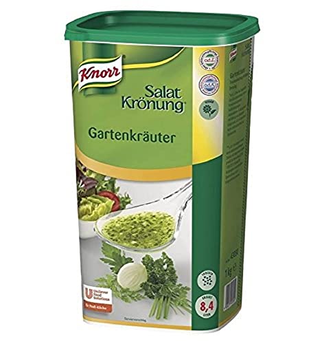 Knorr Salatkrönung Gartenkräuter (Salatdressing einfach zuzubereiten, für flexibel einsetzbare Salatsoßen) 1er Pack (1 x 1 kg) von Knorr