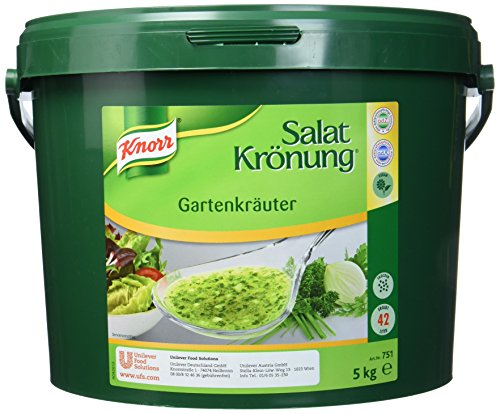 Knorr Salatkrönung Gartenkräuter (Salatdressing einfach zuzubereiten, für flexibel einsetzbares Dressing) 1er Pack (1 x 5 kg) von Knorr