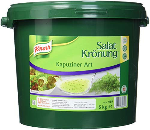 Knorr Salatkrönung Kapuziner Art Dressing (Basis für Salatdressing mit ausgesuchten Kräutern und Gewürzen) 1er Pack (1 x 5 kg) von Knorr
