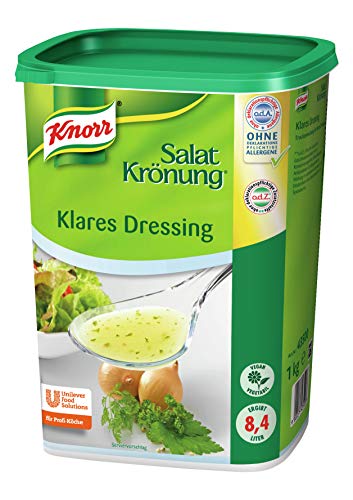 Knorr Salatkrönung Klares Dressing (Trockenmischung für würzige, klare Salatdressings) 1er Pack (1 x 1 kg) von Knorr