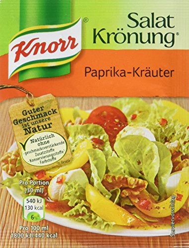 Knorr Salatkrönung Paprika-Kräuter Salatdressing (5 x 5er-Pack) von Knorr