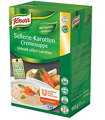Knorr Sellerie-Karotten Cremesuppe Trockenmischung (mit Petersilie verfeinert) 1er Pack (1 x 1,65 kg) von Knorr