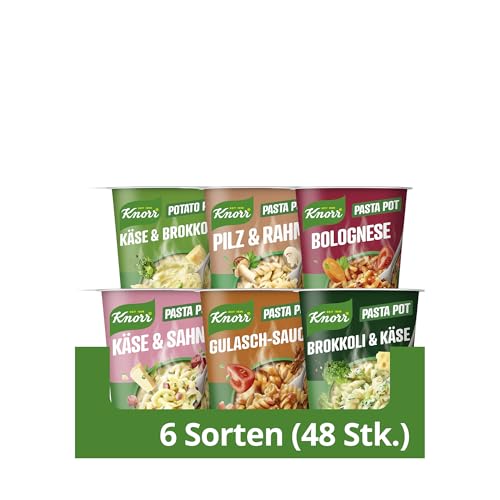 Knorr Snack Pot Pasta und Potato Pot Mix schnelle kleine Mahlzeit fertig in nur 5 Minuten 48x 1 Portion Knorr Snack Pot Pasta und Potato Pot Mix schnelle kleine Mahlzeit fertig in nur 5 Minuten 48x 1 Portion von Knorr