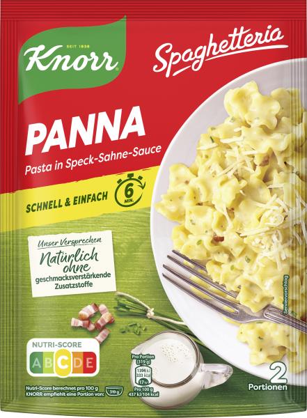 Knorr Spaghetteria Panna Pasta in Speck-Sahne-Sauce von Knorr