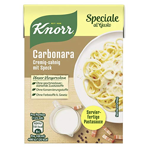 Knorr Speciale al Gusto Carbonara Soße, 1er-Pack (1 x 370 g) von Knorr