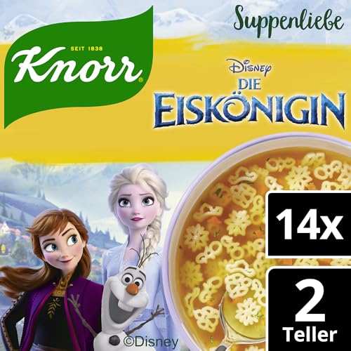 Knorr Suppenliebe Disney Die Eiskönigin Suppe leckere schnelle Suppe für Kinder und Erwachsene mit natürlichen Zutaten 14x 2 Portionen von Knorr