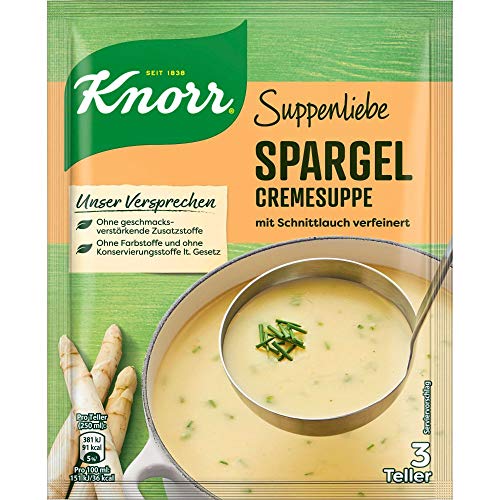 Knorr Suppenliebe Suppe Spargelcreme, 9 x 3 Teller (9 x 750 ml) von Knorr