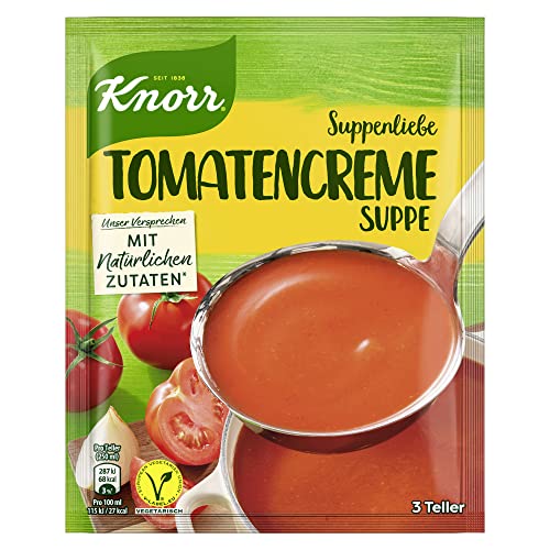 Knorr Suppenliebe Tomatencreme Suppe, 1 x 3 Teller (1 x 62 g) von Knorr