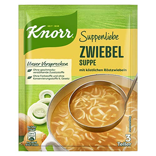 Knorr Suppenliebe Zwiebel Suppe 3 Teller von Knorr