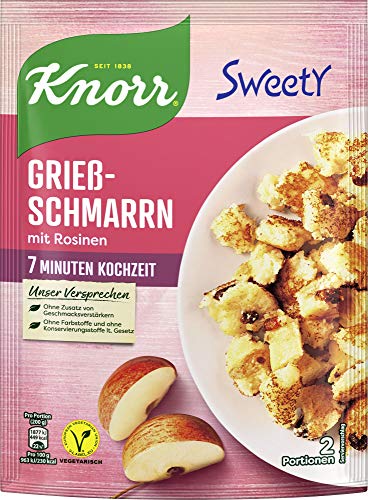 Knorr Sweety Grießschmarrn, 2 Portionen, 7er Pack (7 x 205 g) von Knorr