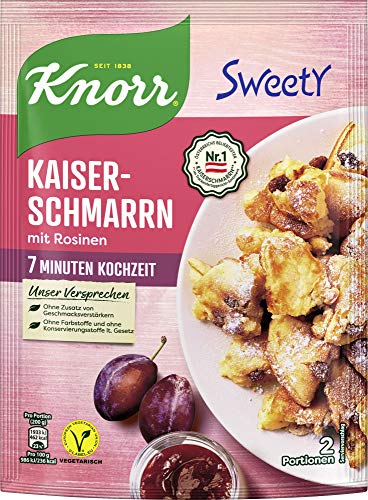 Knorr Sweety Kaiserschmarrn, 2 Portionen, 7er Pack (7 x 205 g) von Knorr