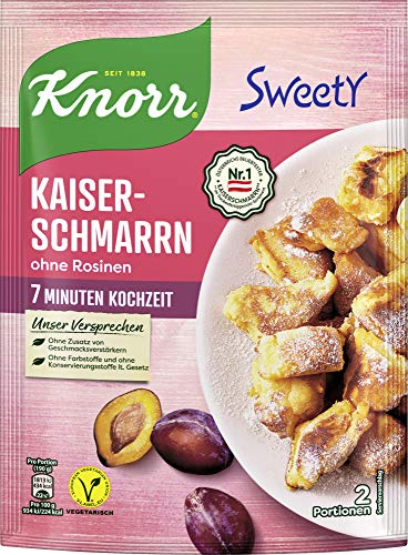 Knorr Sweety Kaiserschmarrn ohne Rosinen, 2 Portionen (1 x 185 g) von Knorr