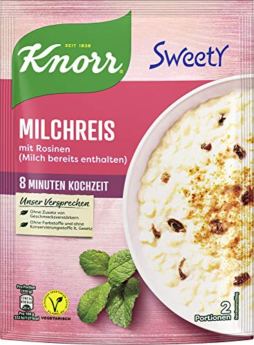 Knorr Sweety Milchreis, 2 Portionen, 7er Pack (7 x 195 g) von Knorr