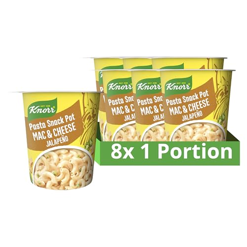 Knorr Taste the World Pasta Snack Mac & Cheese Jalapeño leckere kleine Mahlzeit fertig in nur 5 Minuten 8x 62 g von Knorr