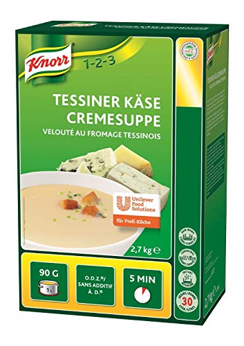 Knorr Tessiner Käse Cremesuppe Trockenmischung (würziger Käse Geschmack, cremige Konsistenz) 1er Pack (1 x 2,7kg) von Knorr