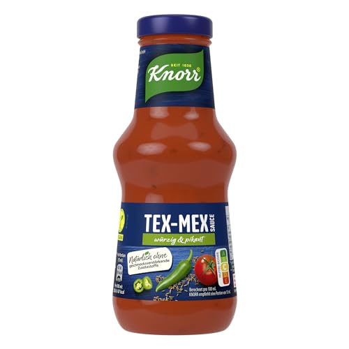 Knorr Tex-Mex Sauce leckere Grill- und Wrap Sauce mit würzig-pikantem Geschmack 250 ml Knorr Tex-Mex Sauce leckere Grill- und Wrap Sauce mit würzig-pikantem Geschmack 250 ml von Knorr