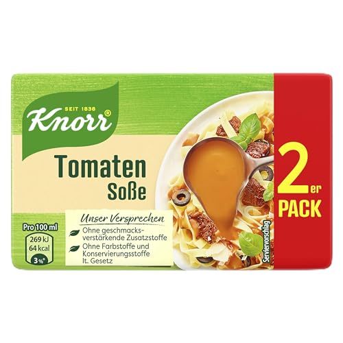 Knorr Tomaten Soße mit milder Würze ohne geschmacksverstärkende Zusatzstoffe 18x 2er pack von Knorr
