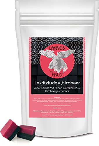 Lakrids Knud | Lakritz Himbeer Fudge - 150 g Packung von Knud