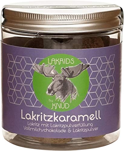 Lakrids Knud | Lakritzkaramell mit Lakritzpulverfüllung - 150 g Dose von Knud