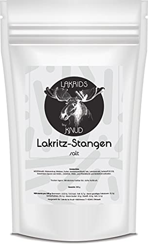 Lakrids Knud | Lakritzstangen aus Finnland (300 g salzig) von Knud