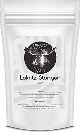 Lakrids Knud | Lakritzstangen aus Finnland (150 g salzig) von Knud