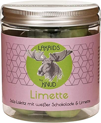 Lakrids Knud | Salzlakritze mit Limette - 150 g Dose von Knud