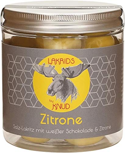 Lakrids Knud | Salzlakritze mit Zitrone - 150 g Dose von Knud
