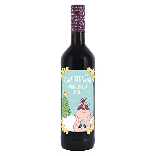 Knuddelhorn® Landlust Dornfelder Glühwein 0,75l - Einhorntraum - mit Wunschname von Knuddelhorn