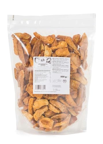 KoRo - Bio gepuffte Mango 500 g - Ohne Zuckerzusatz - Besonders knackig - Aromatisch-süß - 100% Fruchtgenuss KoRo - Bio gepuffte Mango 500 g - Ohne Zuckerzusatz - Besonders knackig - Aromatisch-süß - 100% Fruchtgenuss von KoRo