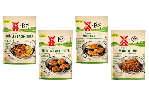 KoRo - 4 Muske(l)tiere: Rügenwalder Mühle x KoRo - Proteinquellen - Trockenmischungen mit langer Haltbarkeit - Vegan von Rügenwalder Mühle