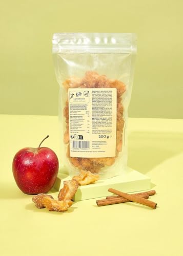 KoRo - Apfelstücke mit Zimt und Zucker 1 kg - Fruchtig-süßer Snack aus Äpfeln in Vorteilspackung von KoRo