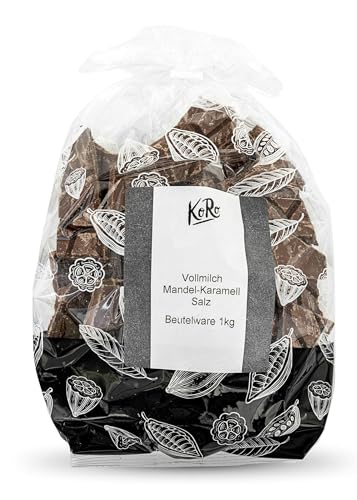 KoRo - Bio Bruchschokolade Vollmilch Mandel Salzkaramell 1 kg - Süß meets salzig - Extra schokoladig - Top Bio-Qualität von KoRo
