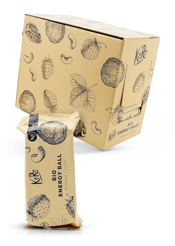 KoRo - Bio Energy Ball Erdbeere 15 x 2 x 17 g - Snack To Go - Vegan - Herrlich fruchtig und perfekt zum Teilen KoRo - Bio Energy Ball Erdbeere 15 x 2 x 17 g - Snack To Go - Vegan - Herrlich fruchtig und perfekt zum Teilen von KoRo