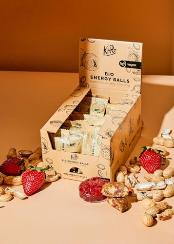KoRo - Bio Energy Ball Peanut Butter Jelly 14 x 30 g - Vegan - Doppelfüllung! - Crunchy Erdnuss-Chunks von KoRo