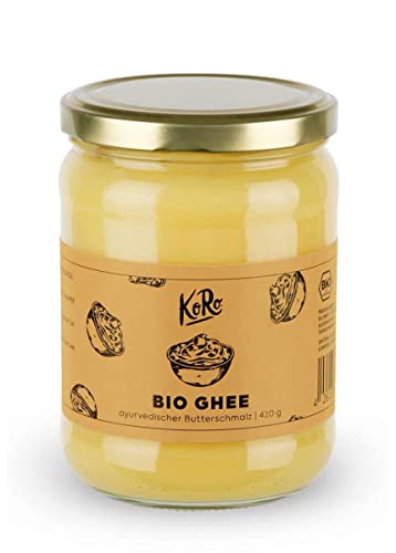 KoRo - Bio Ghee 420 g - Butterschmalz - Ayurveda - geklärte Butter - Butterreinfett von KoRo