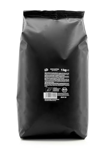 KoRo - Bio Kaffee Crema gemahlen 1 kg - Ausgewogener Geschmack - Intensives Aroma - Schonend geröstet - Bio-Qualität von KoRo
