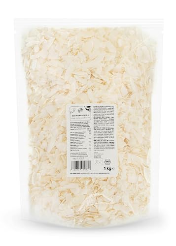 KoRo - Bio Kokoschips ohne Zuckerzusatz 1 kg - 100% Kokosnuss - Snack & Topping - Ungesüßt von KoRo