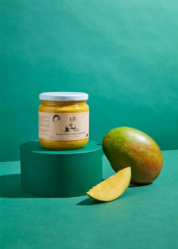 KoRo - Bio Mango-Curry Aufstrich 12 x 380 g - Fürs Brot & zum Verfeinern von Speisen - Vegan & ohne Zuckerzusatz* - Tropisch-fruchtiger Geschmack KoRo - Bio Mango-Curry Aufstrich 12 x 380 g - Fürs Brot & zum Verfeinern von Speisen - Vegan & ohne Zuckerzusatz* - Tropisch-fruchtiger Geschmack von KoRo