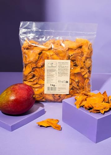 KoRo - Bio-Mangostreifen Kent 20 x 1 kg - Fruchtig-süßer Geschmack - Ohne Zuckerzusatz - Getrocknete Mango der Sorte Kent von KoRo
